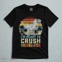 I'm Ready To Crush Kindergarten 1st Day Kinder Dinosaur T-Shirt thumb 5
