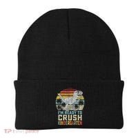 I'm Ready To Crush Kindergarten 1st Day Kinder Dinosaur Beanie thumb 0