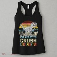 I'm Ready To Crush Kindergarten 1st Day Kinder Dinosaur Women's Tank Top thumb 3