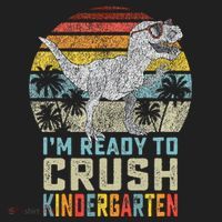 I'm Ready To Crush Kindergarten 1st Day Kinder Dinosaur Hat thumb 2