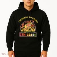 Im Ready To Crush 5th Grade Dinosaur T Rex Back To School Gift Hoodie thumb 2