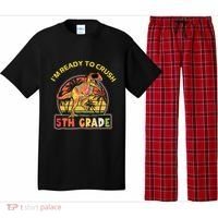 Im Ready To Crush 5th Grade Dinosaur T Rex Back To School Gift Pajama Set thumb 0