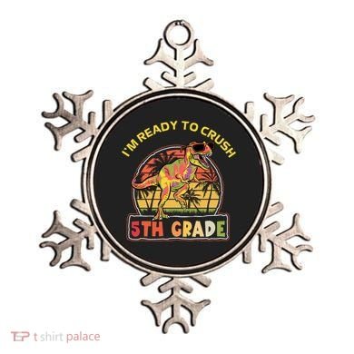 Im Ready To Crush 5th Grade Dinosaur T Rex Back To School Gift Ornament