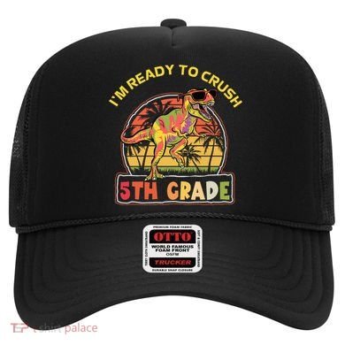 Im Ready To Crush 5th Grade Dinosaur T Rex Back To School Gift Hat