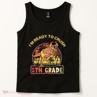 Im Ready To Crush 5th Grade Dinosaur T Rex Back To School Gift Tank Top thumb 2
