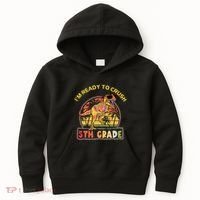 Im Ready To Crush 5th Grade Dinosaur T Rex Back To School Gift Kids Hoodie thumb 0