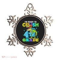 IM Ready To Crush 4th Grade Back To School Dinosaur Ornament thumb 0