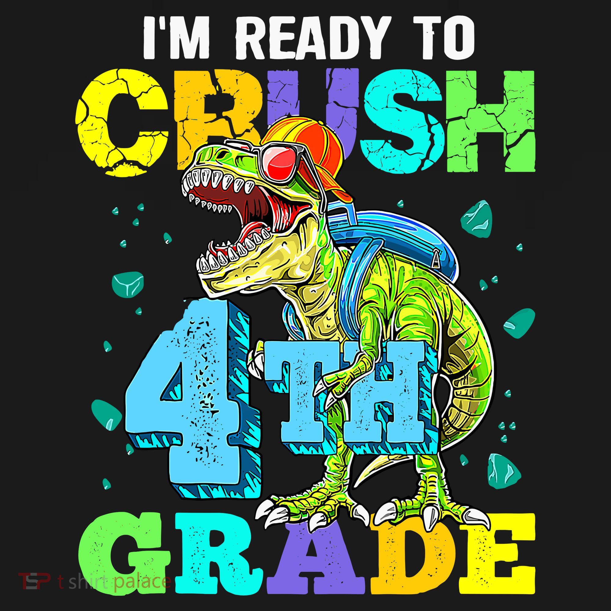 IM Ready To Crush 4th Grade Back To School Dinosaur Ornament