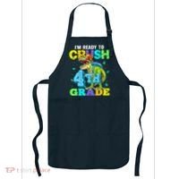 IM Ready To Crush 4th Grade Back To School Dinosaur Apron thumb 0