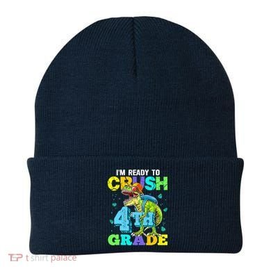 IM Ready To Crush 4th Grade Back To School Dinosaur Beanie