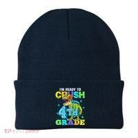 IM Ready To Crush 4th Grade Back To School Dinosaur Beanie thumb 0