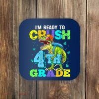 IM Ready To Crush 4th Grade Back To School Dinosaur Coaster thumb 0