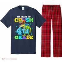 IM Ready To Crush 4th Grade Back To School Dinosaur Pajama Set thumb 0