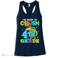 IM Ready To Crush 4th Grade Back To School Dinosaur Women's Tank Top thumb 0