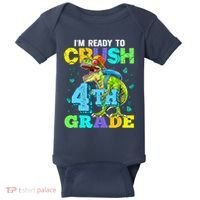 IM Ready To Crush 4th Grade Back To School Dinosaur Baby Bodysuit thumb 0