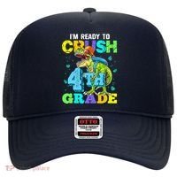 IM Ready To Crush 4th Grade Back To School Dinosaur Hat thumb 0