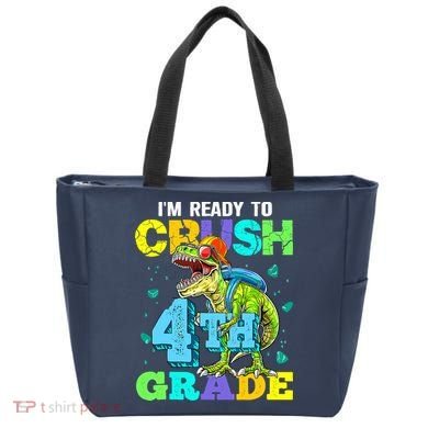 IM Ready To Crush 4th Grade Back To School Dinosaur Tote Bag