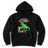 I'm Ready To Crush 3rd Grade Dinosaur Back To School Hoodie thumb 0