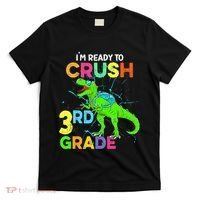 I'm Ready To Crush 3rd Grade Dinosaur Back To School T-Shirt thumb 0