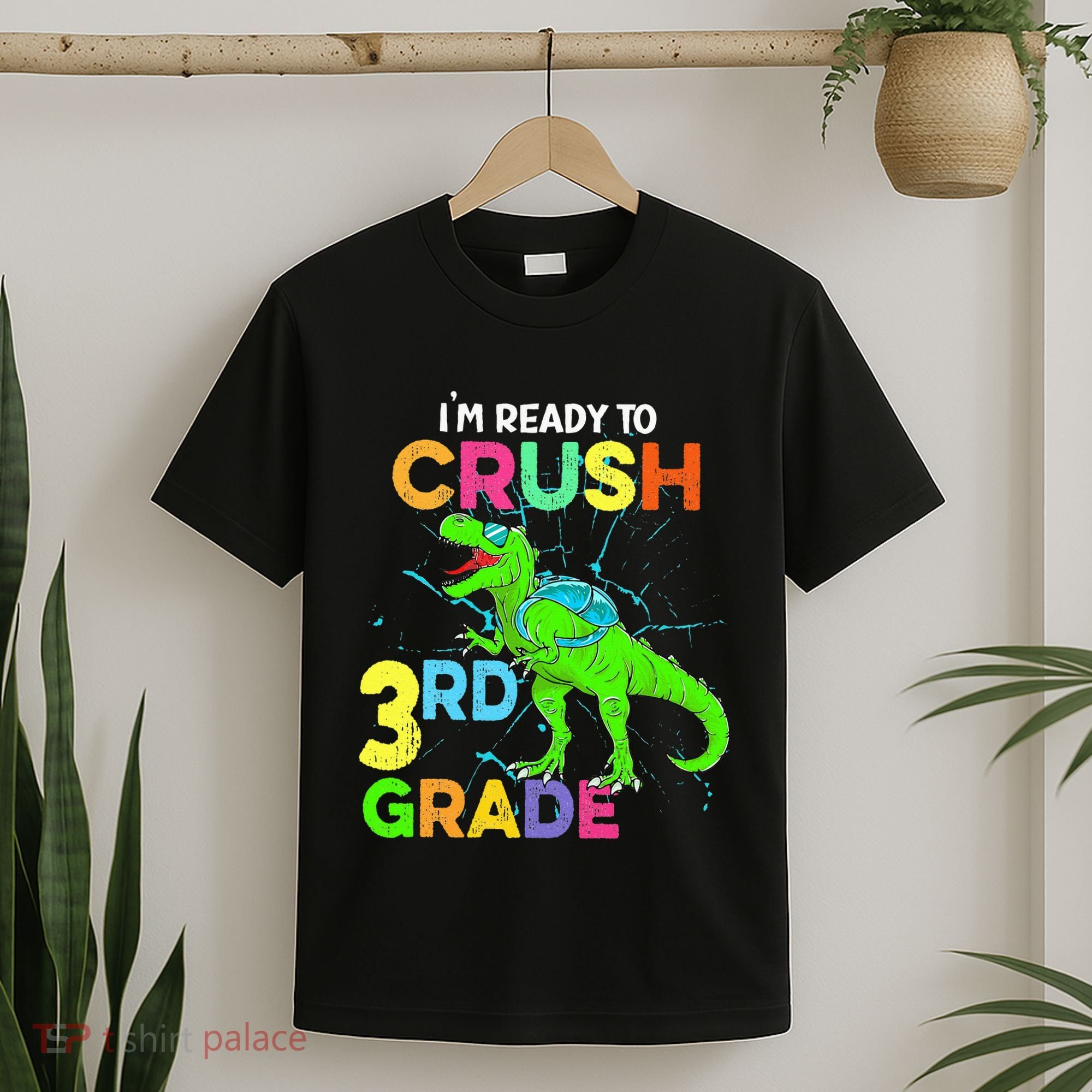 I'm Ready To Crush 3rd Grade Dinosaur Back To School T-Shirt