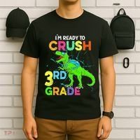 I'm Ready To Crush 3rd Grade Dinosaur Back To School T-Shirt thumb 6