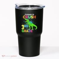 I'm Ready To Crush 3rd Grade Dinosaur Back To School Tumbler thumb 0