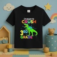 I'm Ready To Crush 3rd Grade Dinosaur Back To School Toddler T-Shirt thumb 3