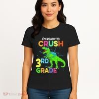 I'm Ready To Crush 3rd Grade Dinosaur Back To School Women's T-Shirt thumb 4