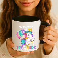 Im Ready To Crush 1st Grade Unicorn Back To School Coffee Mug thumb 3