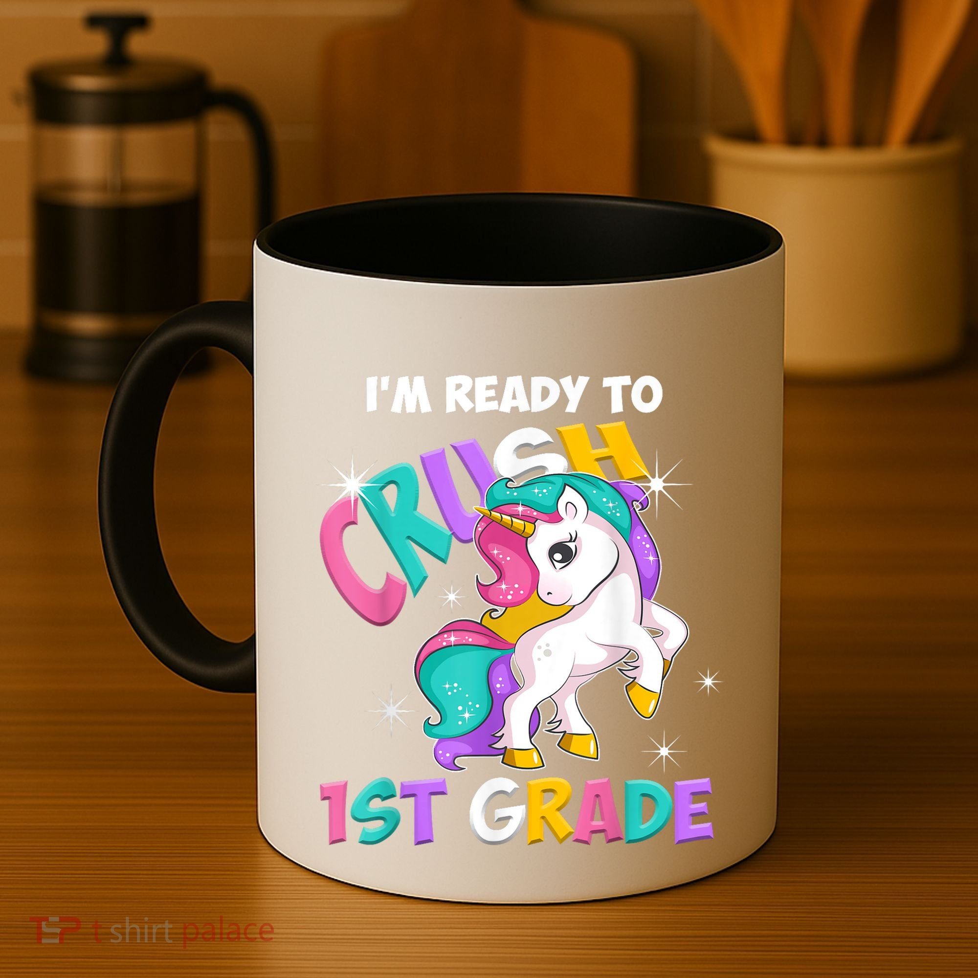 Im Ready To Crush 1st Grade Unicorn Back To School Coffee Mug