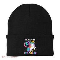Im Ready To Crush 1st Grade Unicorn Back To School Beanie thumb 0