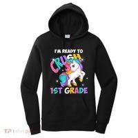 Im Ready To Crush 1st Grade Unicorn Back To School Women's Hoodie thumb 0