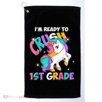 Im Ready To Crush 1st Grade Unicorn Back To School Golf Towel thumb 0