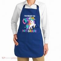 Im Ready To Crush 1st Grade Unicorn Back To School Apron thumb 2