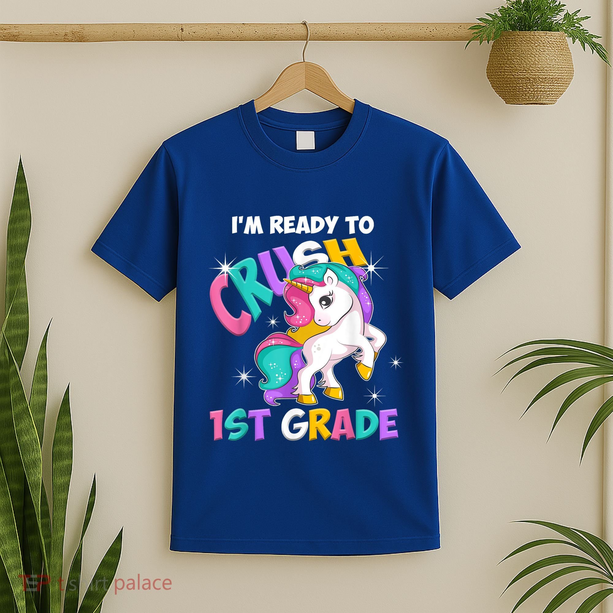 Im Ready To Crush 1st Grade Unicorn Back To School T-Shirt