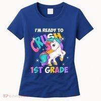 Im Ready To Crush 1st Grade Unicorn Back To School Women's T-Shirt thumb 0