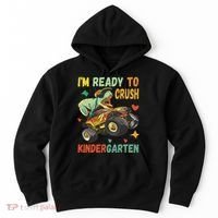 I'm Ready To Crush Kindergarten Dinosaur Back To School Hoodie thumb 0