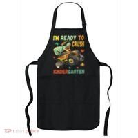 I'm Ready To Crush Kindergarten Dinosaur Back To School Apron thumb 0