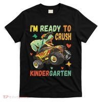 I'm Ready To Crush Kindergarten Dinosaur Back To School T-Shirt thumb 0