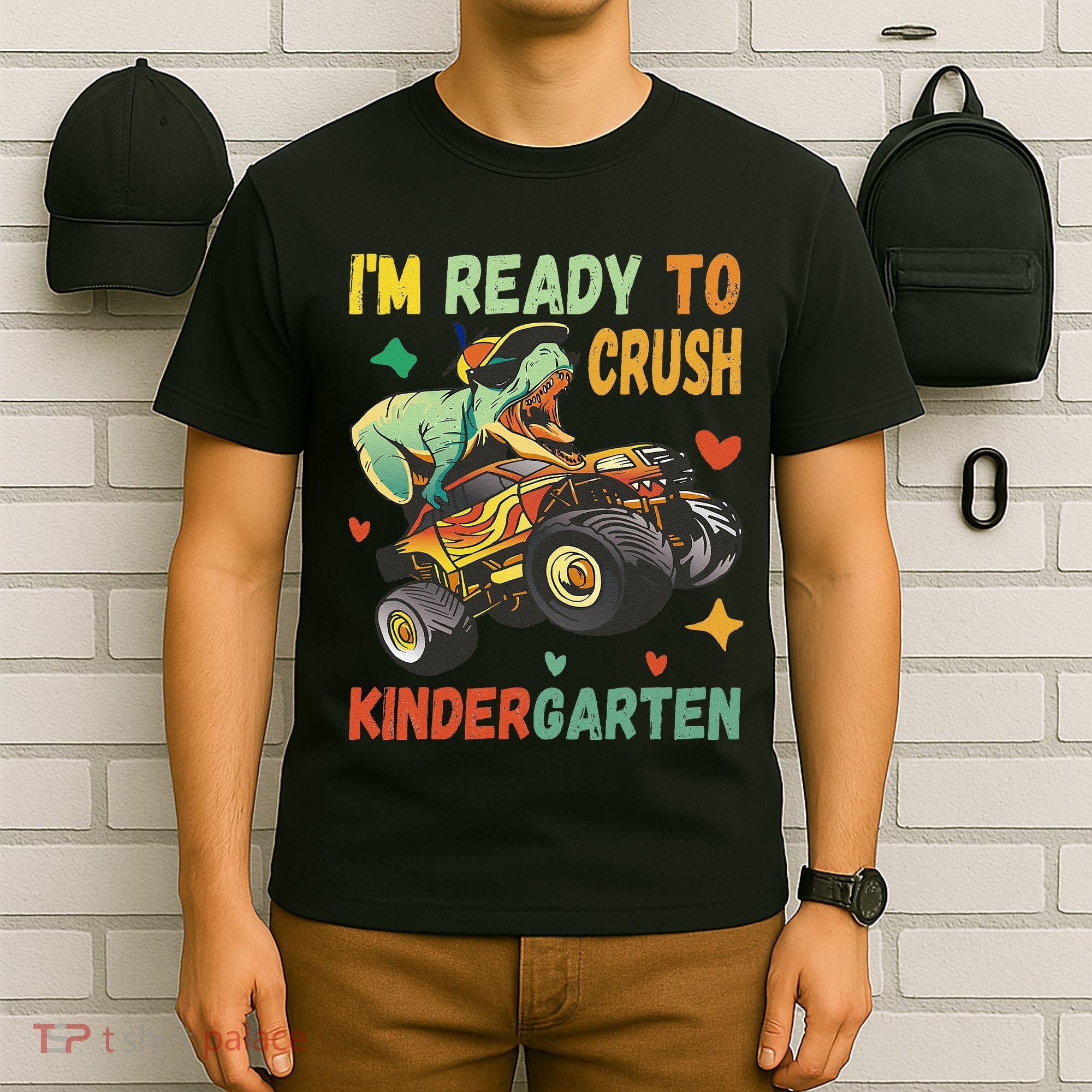 I'm Ready To Crush Kindergarten Dinosaur Back To School T-Shirt