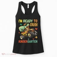 I'm Ready To Crush Kindergarten Dinosaur Back To School Women's Tank Top thumb 0