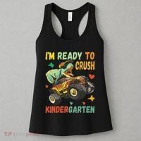 I'm Ready To Crush Kindergarten Dinosaur Back To School Women's Tank Top thumb 3