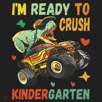 I'm Ready To Crush Kindergarten Dinosaur Back To School Hat thumb 2