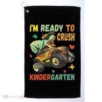 I'm Ready To Crush Kindergarten Dinosaur Back To School Golf Towel thumb 0