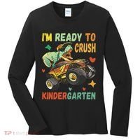 I'm Ready To Crush Kindergarten Dinosaur Back To School Women's Long Sleeve Shirt thumb 0