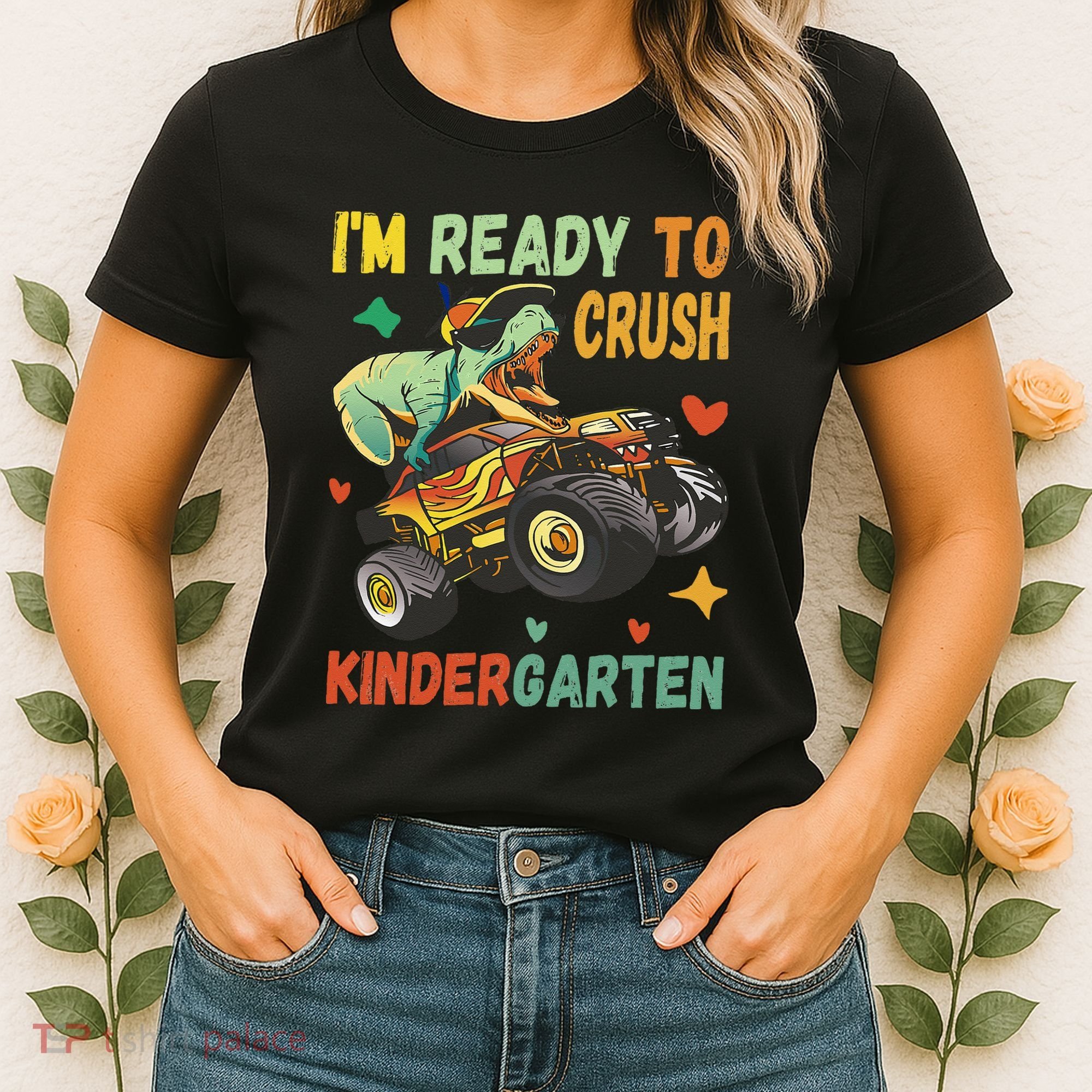 I'm Ready To Crush Kindergarten Dinosaur Back To School Women's T-Shirt