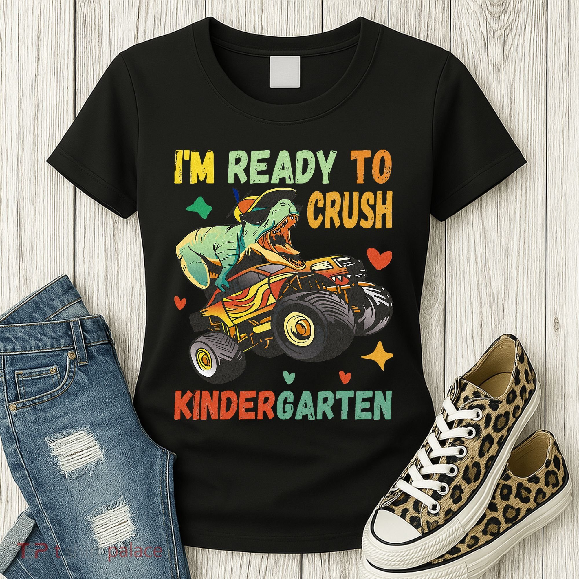 I'm Ready To Crush Kindergarten Dinosaur Back To School Women's T-Shirt