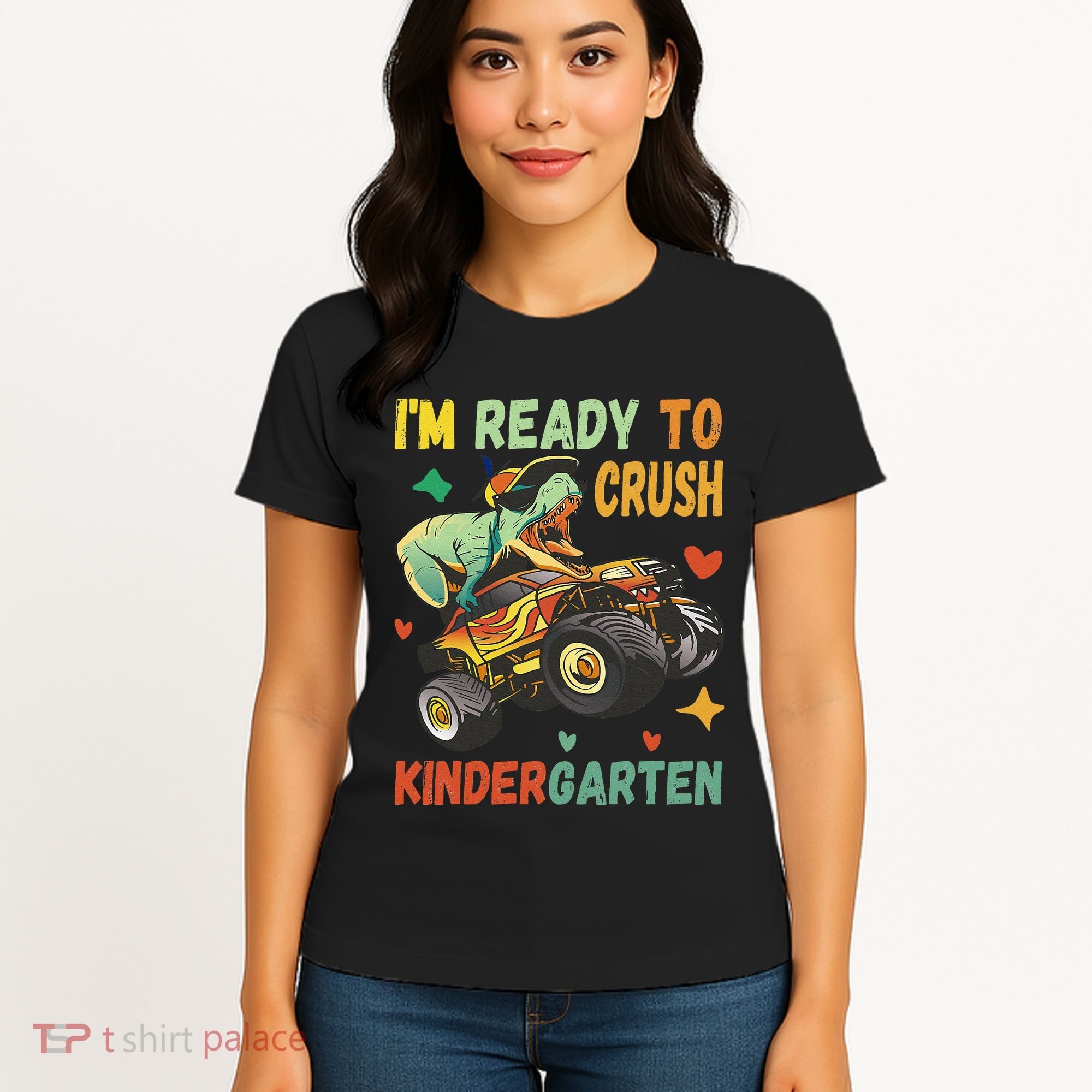 I'm Ready To Crush Kindergarten Dinosaur Back To School Women's T-Shirt