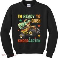 I'm Ready To Crush Kindergarten Dinosaur Back To School Kids Sweatshirt thumb 0