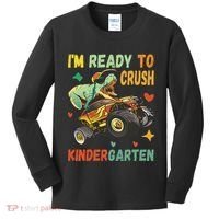I'm Ready To Crush Kindergarten Dinosaur Back To School Kids Long Sleeve Shirt thumb 0